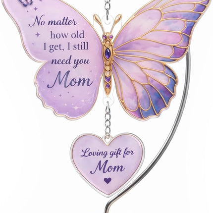 SourceToHome FuenteACasa Butterfly Gift for Mom, Butterfly Desk Decor Suncatcher — Home & Lifestyle
