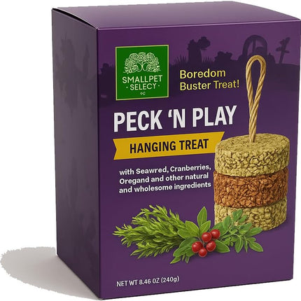 PawHaven RefugioPata Small Pet Select - Peck 'N Play Hanging Treat, All-Natural Nutritious — Pet Supplies
