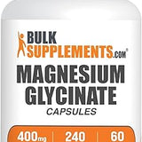 Magnesium Glycinate Capsules, 400mg Per Serving, 240 Count