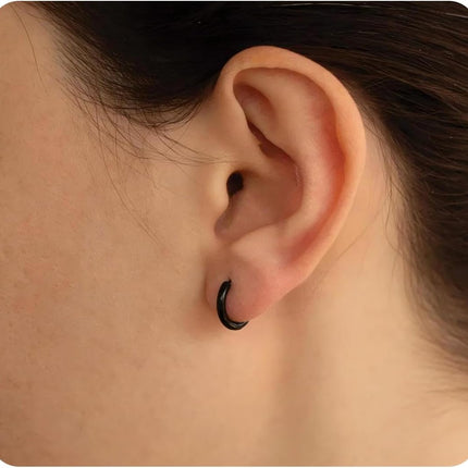 Hypoallergenic Titanium Hoop Earrings for Women&Men-8mm 10mm 12mm Small — Home & Lifestyle