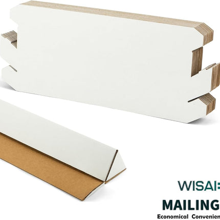 Triangle Corrugated Cardboard Mailing Tubes, 18.25 x 2 x 2 in