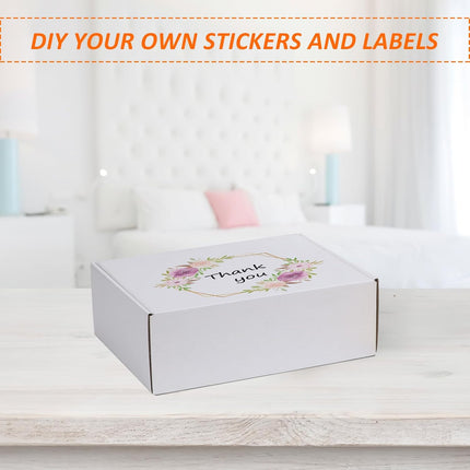 12 x 9 x 4 in White Corrugated Shipping Box