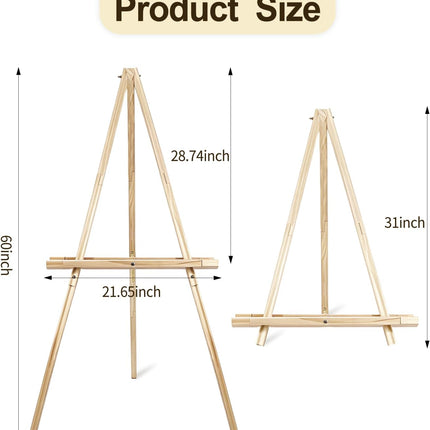 NexWave OndaNex Wooden Easel Stand for Sign, 60" Portable Painting Easel — Smart Tech