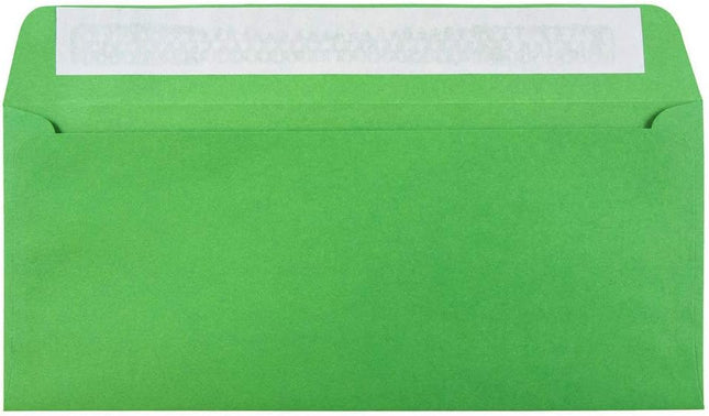 #10 Green Recycled Business Envelopes with Peel-and-Seal Closure, 4 1/8 x 9 1/2, 50 Pack