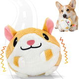 Interactive Moving Plush Dog Ball Toy