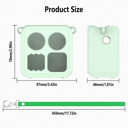 Teal Silicone Protective Cover for Mini 2024 Edition with Lanyard