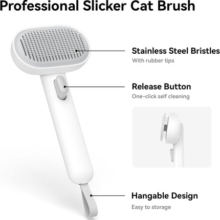 Cat Brush for Shedding, Indoor Cats, Kittens and Rabbits