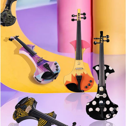 4/4 Electric Violin Set in Crystal Purple