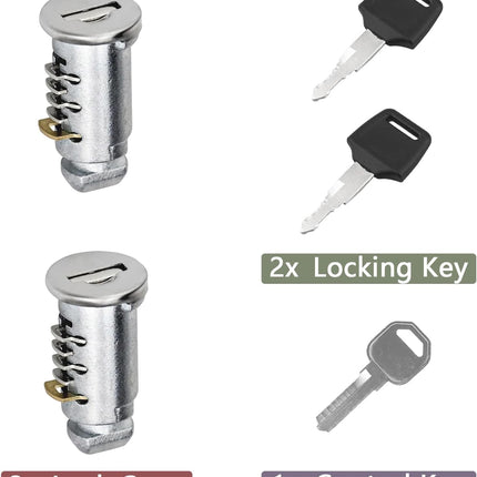 2 Pack One-Key System Compatible Rack Lock Cores