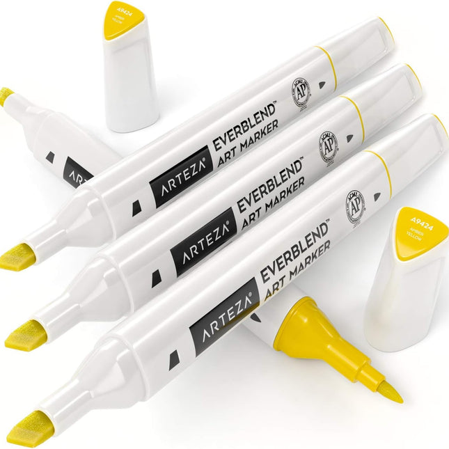 Artists Markers, Amber Yellow A9424, Set of 4
