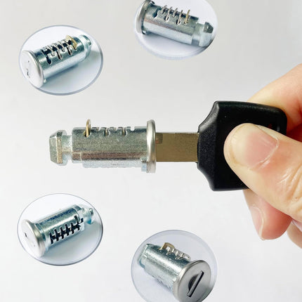 4 Pack One-Key Compatible Rack Lock Cores for Bike, Roof, Cargo, Tower, and Ski Racks