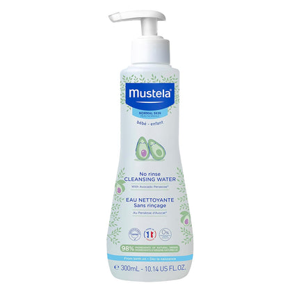 Baby Cleansing Water - No-Rinse Micellar Water with Natural Avocado & Aloe Vera - 10.14 fl. oz.