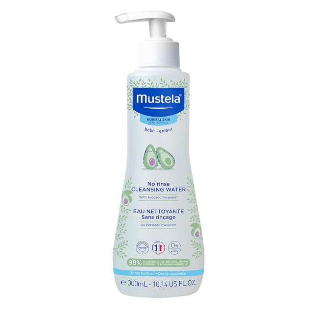 Baby Cleansing Water - No-Rinse Micellar Water with Natural Avocado & Aloe Vera - 10.14 fl. oz.