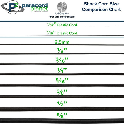 Bungee Nylon Shock Cord for Crafting and Utility Use