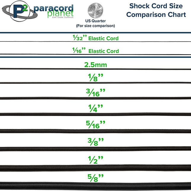 Bungee Nylon Shock Cord for Crafting and Utility Use