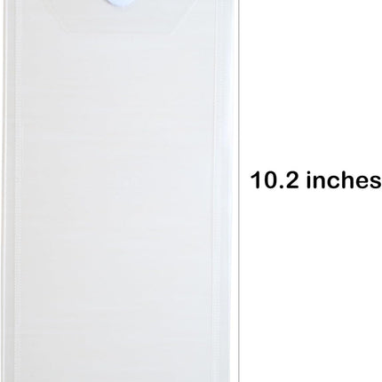 SourcetoHome #10 Clear Plastic Envelopes 5x10 - Money Storage 40-Pack - supplement facts label