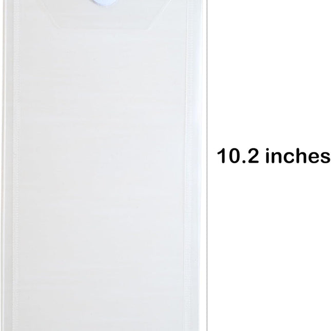 SourcetoHome #10 Clear Plastic Envelopes 5x10 - Money Storage 40-Pack - supplement facts label