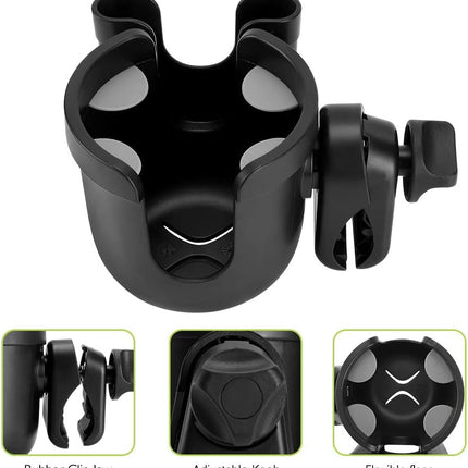 2-in-1 Stroller Cup Holder with Phone Holder