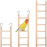 3-Piece Wooden Bird Cage Ladder Set