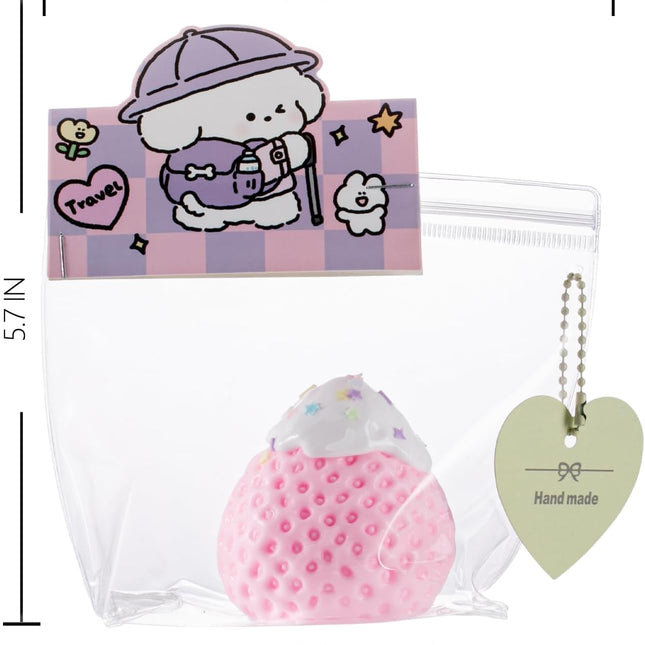 Strawberry Silicone Big Taba Squishy Toy