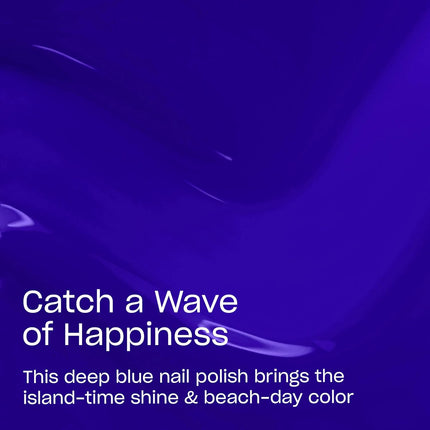 Catch a Wave of Happiness Bright Navy-Blue Nail Lacquer