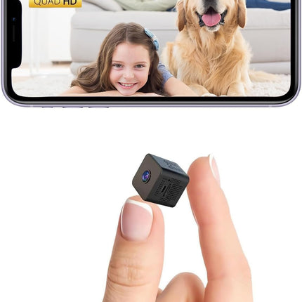 2K Mini WiFi Hidden Security Camera with App Monitoring