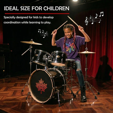 12 Inch Maple Drum Sticks for Kids, 2 Pairs