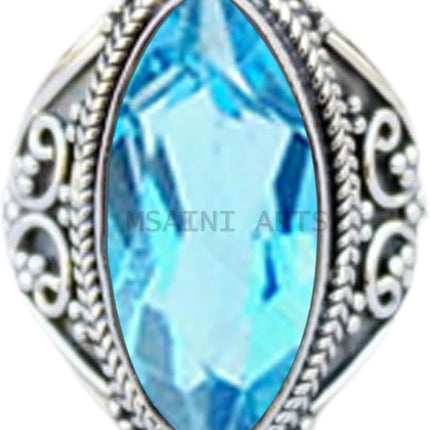 925 Sterling Silver Mystic Quartz Statement Ring