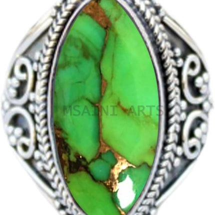 925 Sterling Silver Mystic Quartz Statement Ring