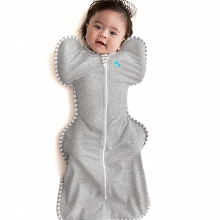 Gray Newborn Swaddle Sleep Sack, Small 8-13 lbs