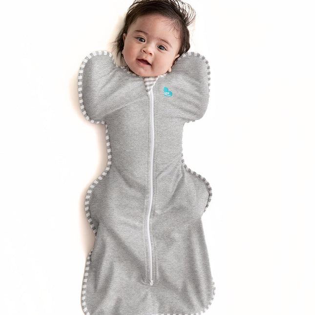 Gray Newborn Swaddle Sleep Sack, Small 8-13 lbs