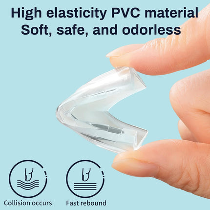 12 Pack Clear Corner Protectors for Tables and Sharp Furniture Edges