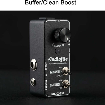 Micro Analog Guitar Pedal Headphone Amp for Electric Guitar and Bass