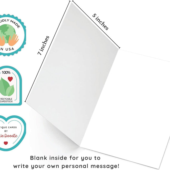 2026 Funny High School Graduation Card, 5x7 Blank Inside, Made in USA with Envelope
