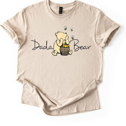 Dada Bear Honey Bear Unisex T-Shirt, Sand, X-Large