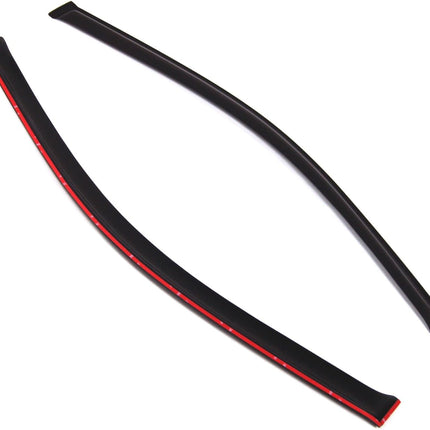 Dark Smoke Outside-Mount Side Window Visors, 2-Piece Set