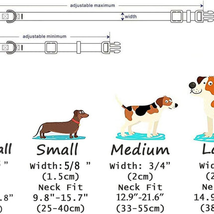 Floral Pink Adjustable Dog Collar, Medium