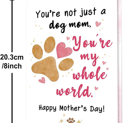 Dog Mom Mother's Day Card from the Dog