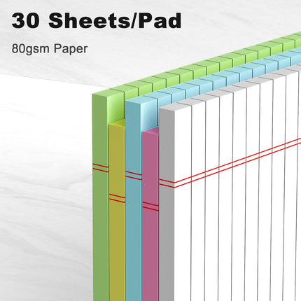 5-Pack 5 x 8 College Ruled Perforated Note Pads