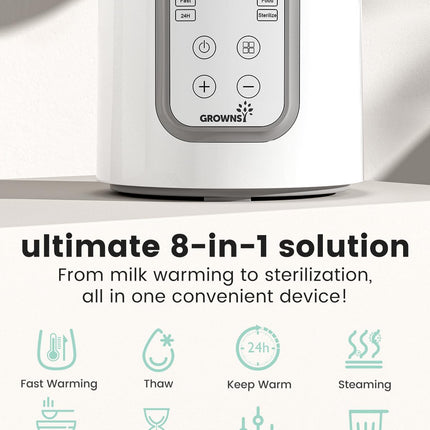 8-in-1 Fast Baby Bottle Warmer with Timer