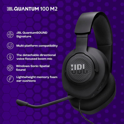 Quantum 100M2 - Wired Over-Ear Gaming Headset with omnidirectional — Smart Tech