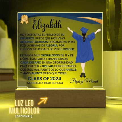 Personalized Graduation Love Message Acrylic Plaque