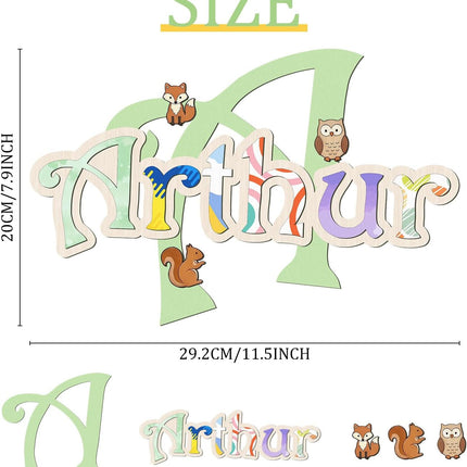 LittleNest NidoPequeño Nursery Name Sign, Custom Wooden Name Sign Customized Baby Shower Gift — Baby & Toddler