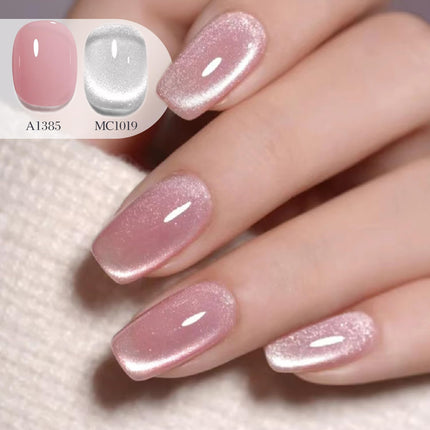 Silver Cat Eye Gel Polish with Magnet, 15ml