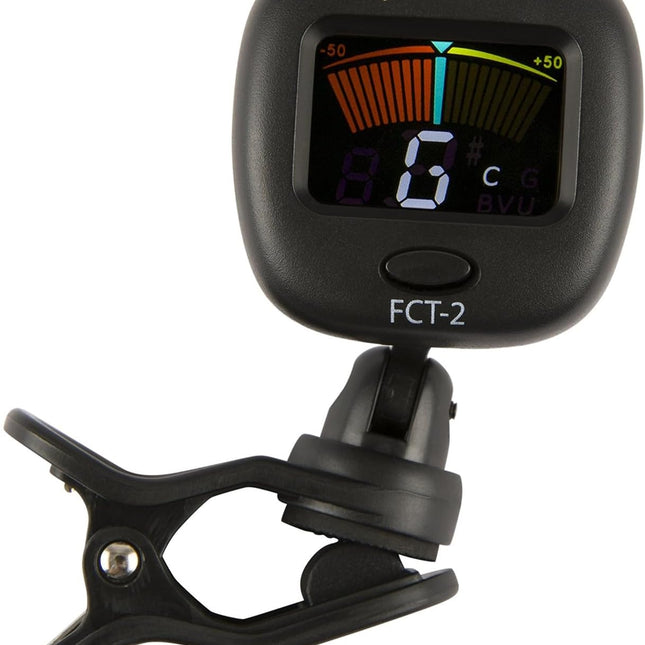 Professional Multi-Instrument Clip-On Tuner for Guitar, Bass, Ukulele, and Violin
