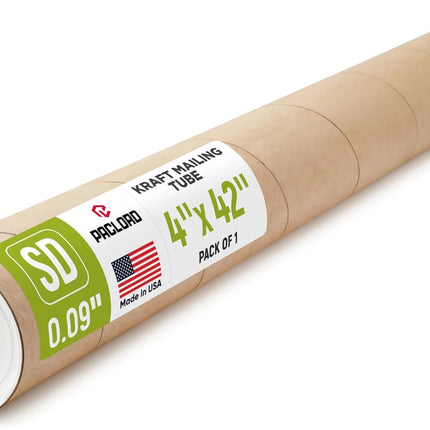 SourceToHome FuenteACasa 4" x 42" Reinforced Kraft Paper Mailing Tube — Home & Lifestyle