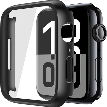 2-Pack Black Tempered Glass Smartwatch Case for 46mm Series 11 (2025) and Series 10
