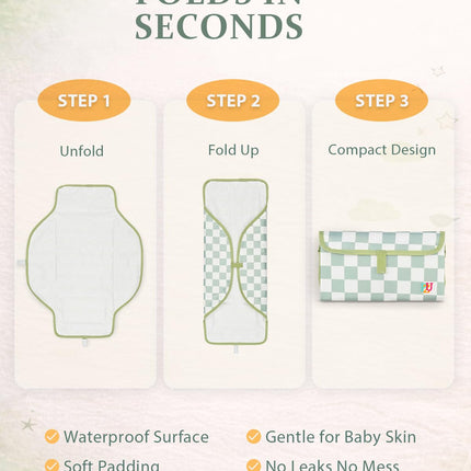Portable Waterproof Diaper Changing Pad for Travel