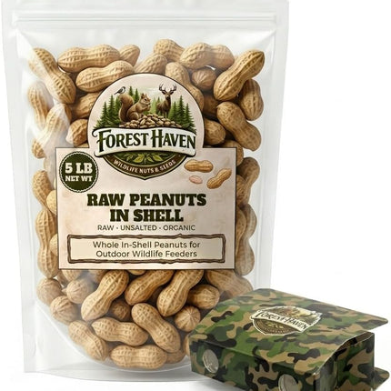 Premium Raw Peanuts for Squirrels - 5 lb Bulk Wildlife Food