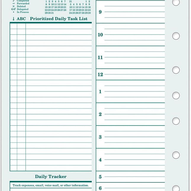 Original Two-Page-Per-Day Planner Refill, Ring-Bound Classic, Apr 2026-Mar 2027